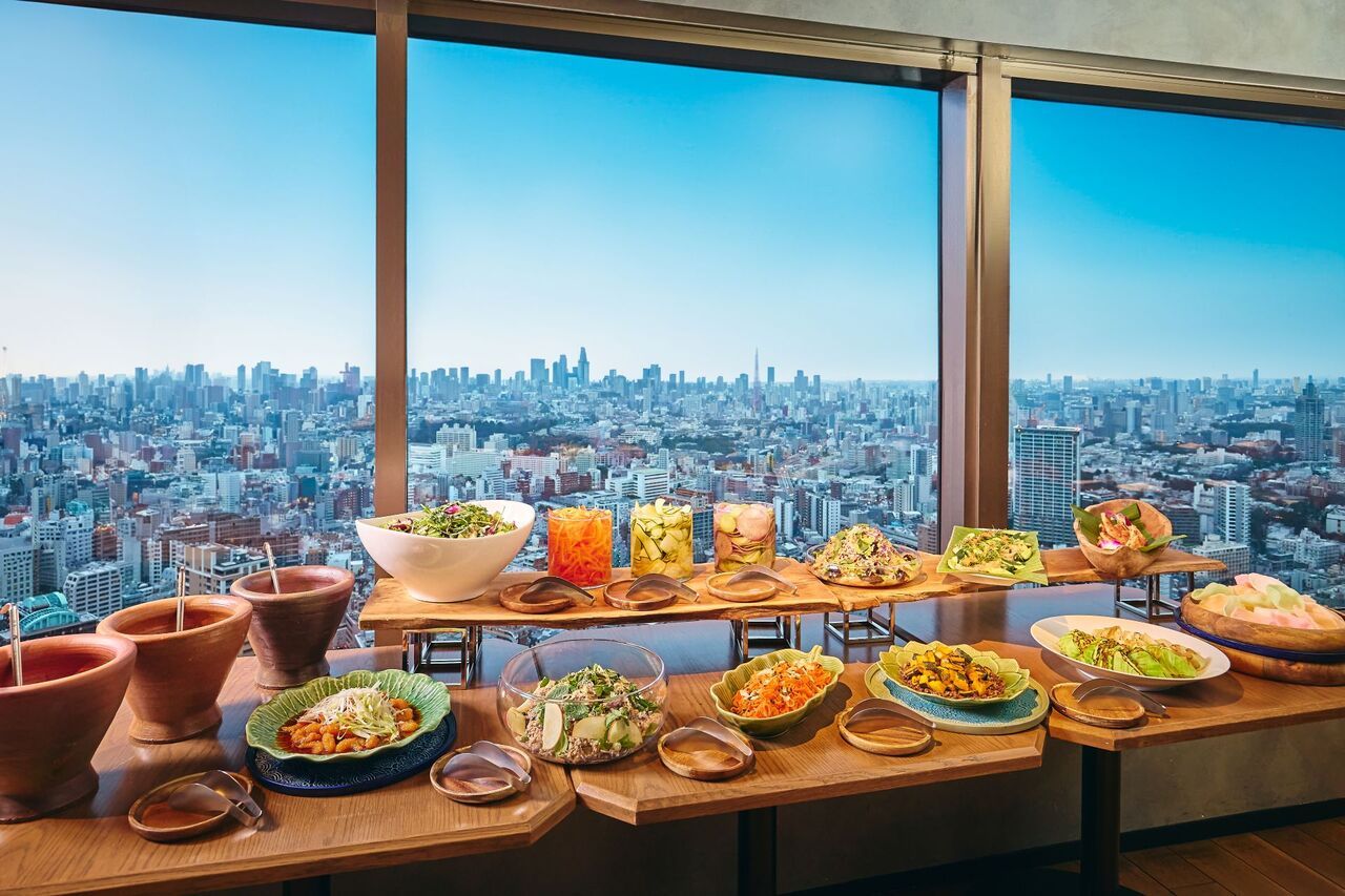 新【LUNCH Buffet】<週末>サラダ＆こだわりアジアン前菜ブッフェ12種 3300