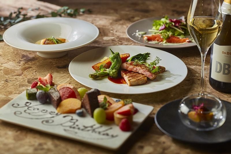 【TS】ランチ記念日コース【Standard Anniversary】メッセージ入りデザート+乾杯スパークリングワイン付き