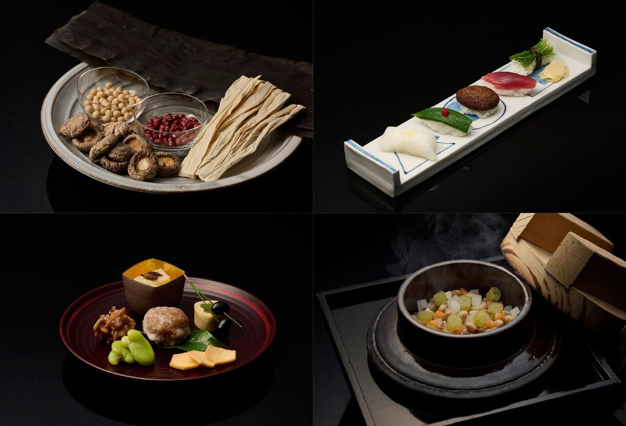 Vegan Kaiseki 22,000（tatami private room）