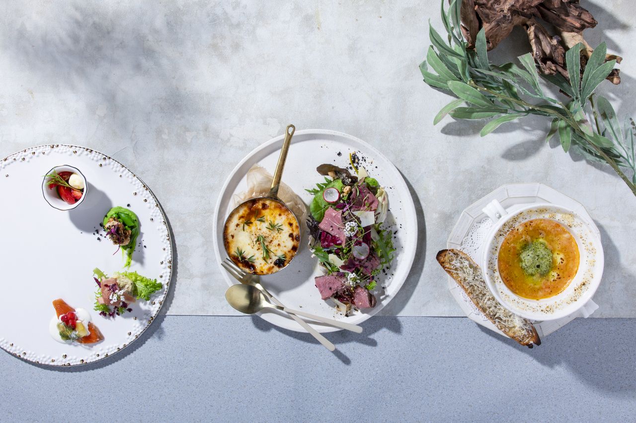 [All-you-can-eat truffle salt focaccia] Enjoy "Grand Prix beef" with two main dishes in this premium lunch course