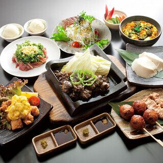 "Kagura Chicken Course" featuring rare local chicken and Miyazaki cuisine <10 dishes> ▶︎