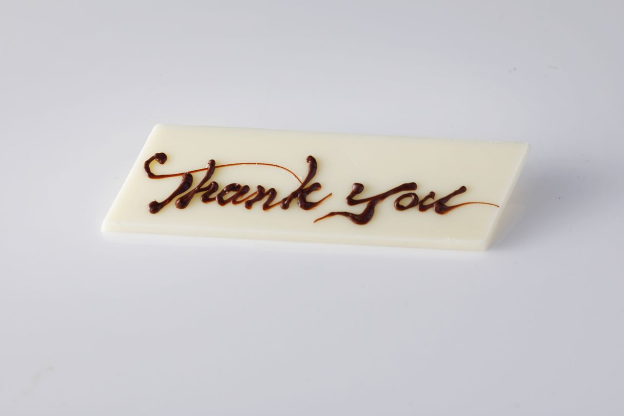 Chocolate Plate with Message