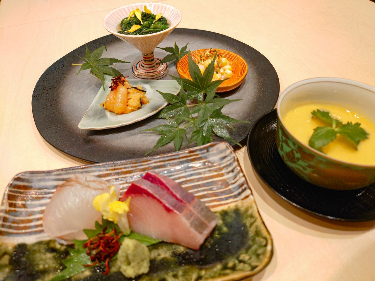 上户◆使用时令食材的迷你套餐。也适合那些想享受大量酒精的人◎