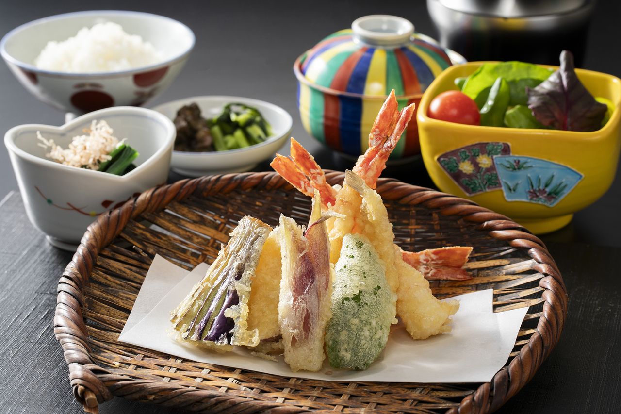 【JALクーポンでおトク】国産車海老天ぷらセット