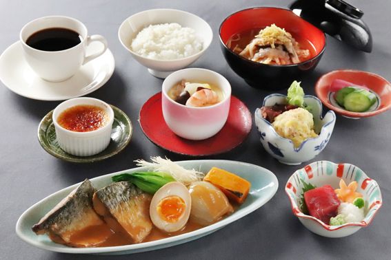 Mackerel simmered in miso set