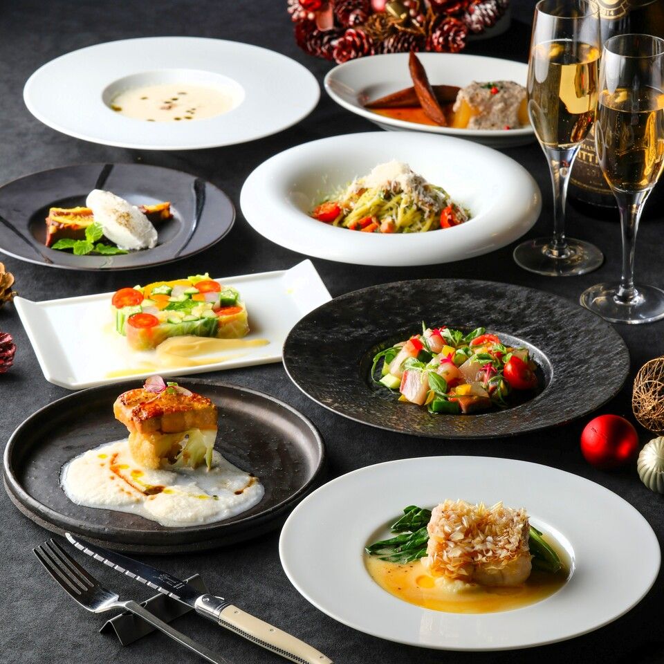 【Xmas2025】24日＆25日限定　食後カフェ付　京都食材のイタリアンを堪能　お魚メインのカジュアルプラン