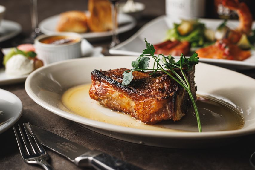 【LUNCH】USDA PRIME 28일간 숙성 T본 스테이크 코스◇전채 3종, 계절의 스프 등 전 8품