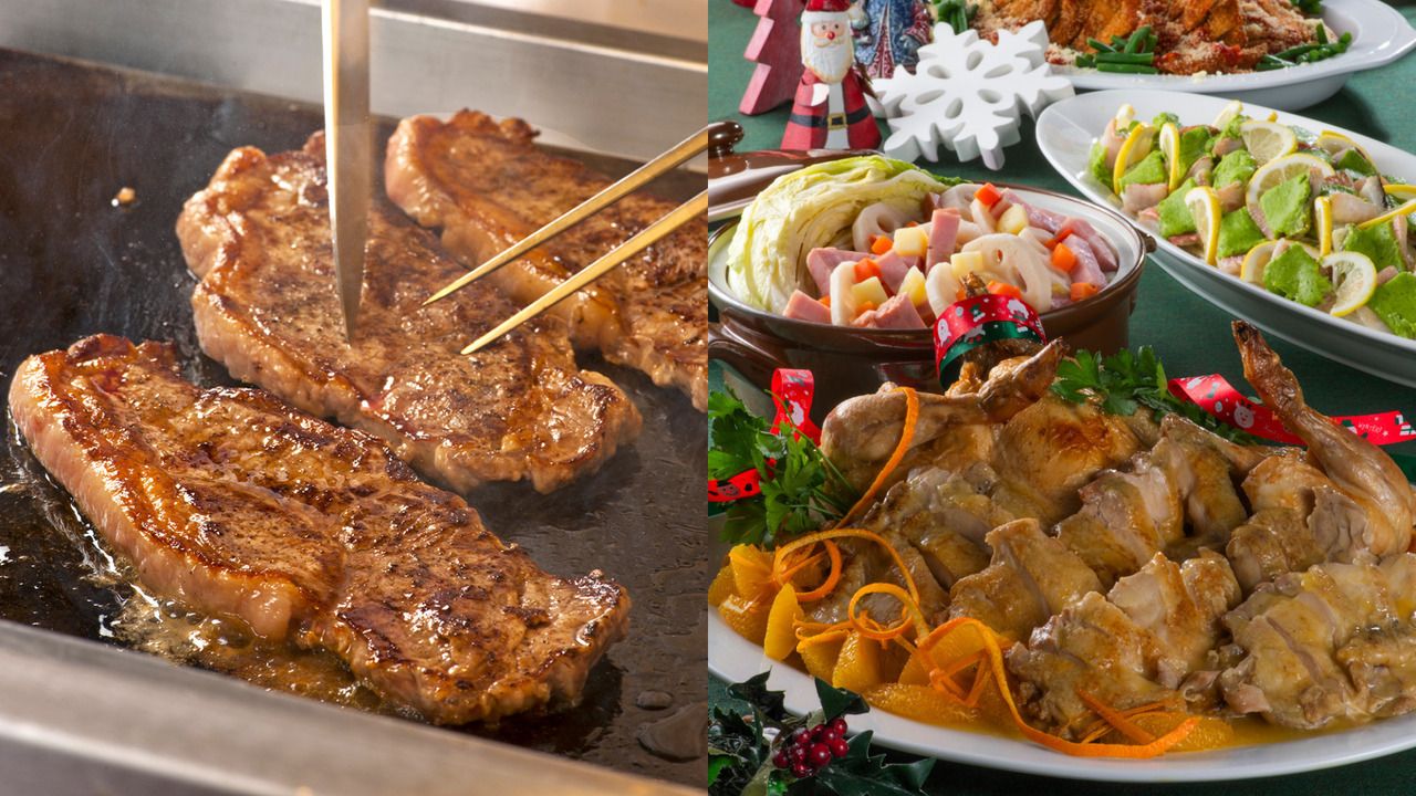 【12月・1月・平日】サーロインステーキ＆ローストチキン ランチブッフェ