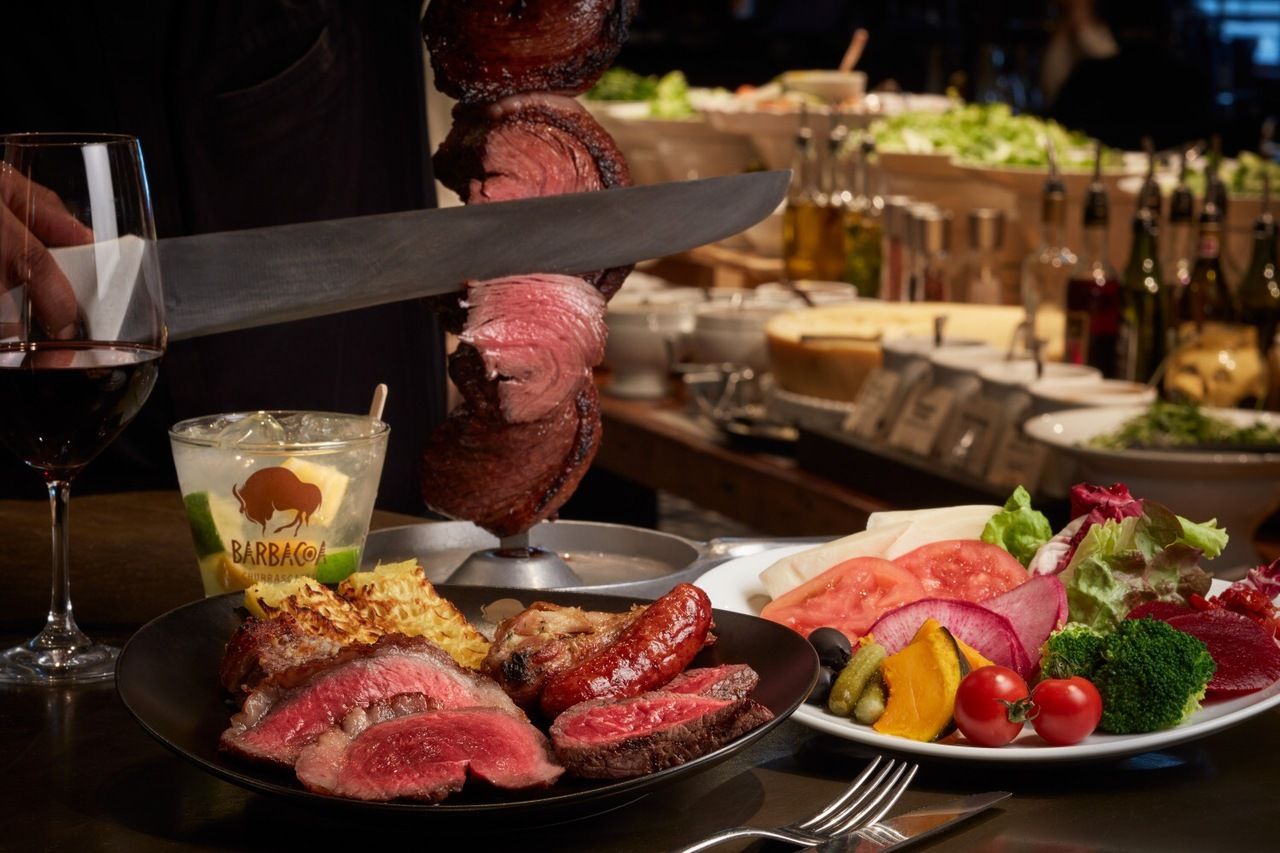 11/4〜【ディナー】生ビール含む飲み放題にデザート付きシュラスコディナー