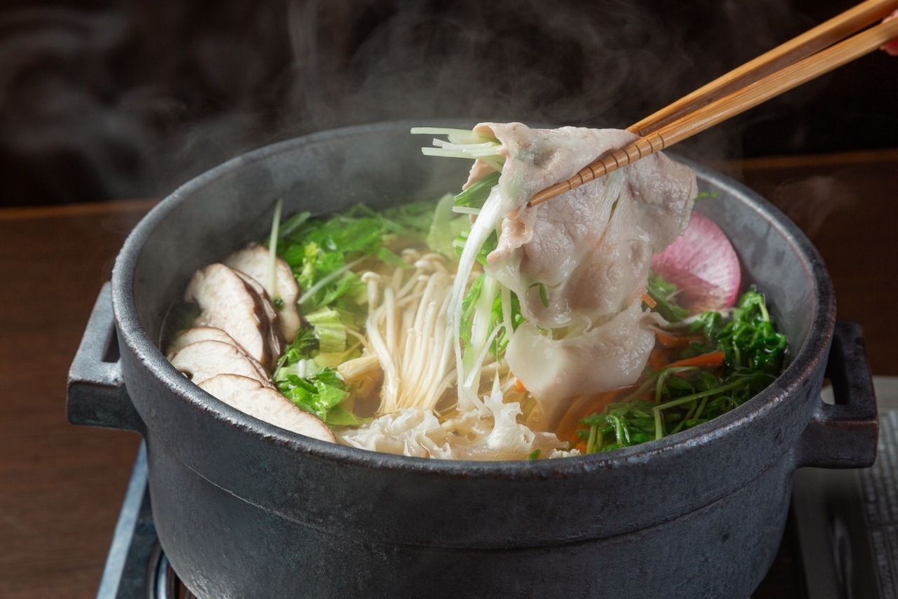 Domestic pork shabu-shabu course