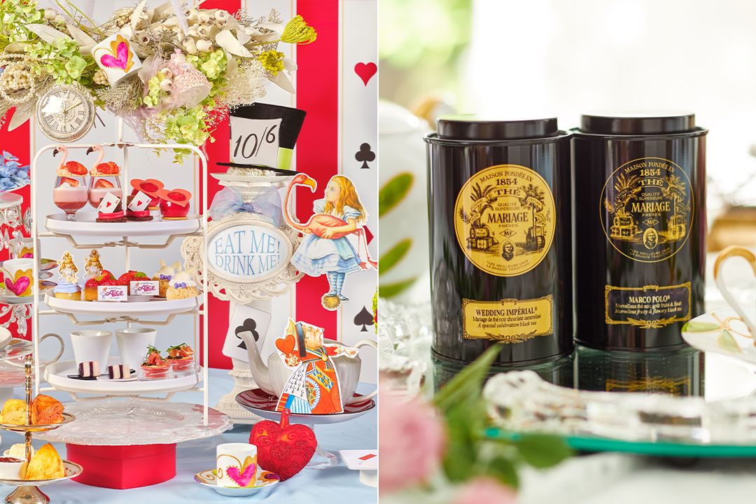 土日祝 『アリスのストロベリーアフタヌーンティー』 ～不思議の国のアリス”の甘いお茶会へ誘う～  ＋ティーセレクション ※マリアージュフレール飲み放題