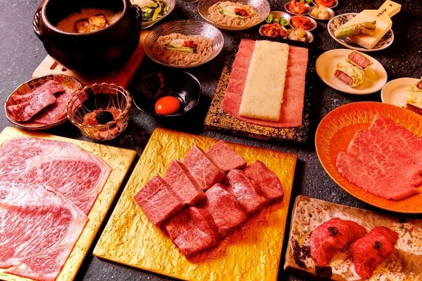 【贅沢おまかせコース】名物たたみネギたん塩、特選サーロイン、おまかせ赤身、トリュフとフォアグラの土鍋ご飯などぽんがの美味しさを堪能できるコース【全11品】