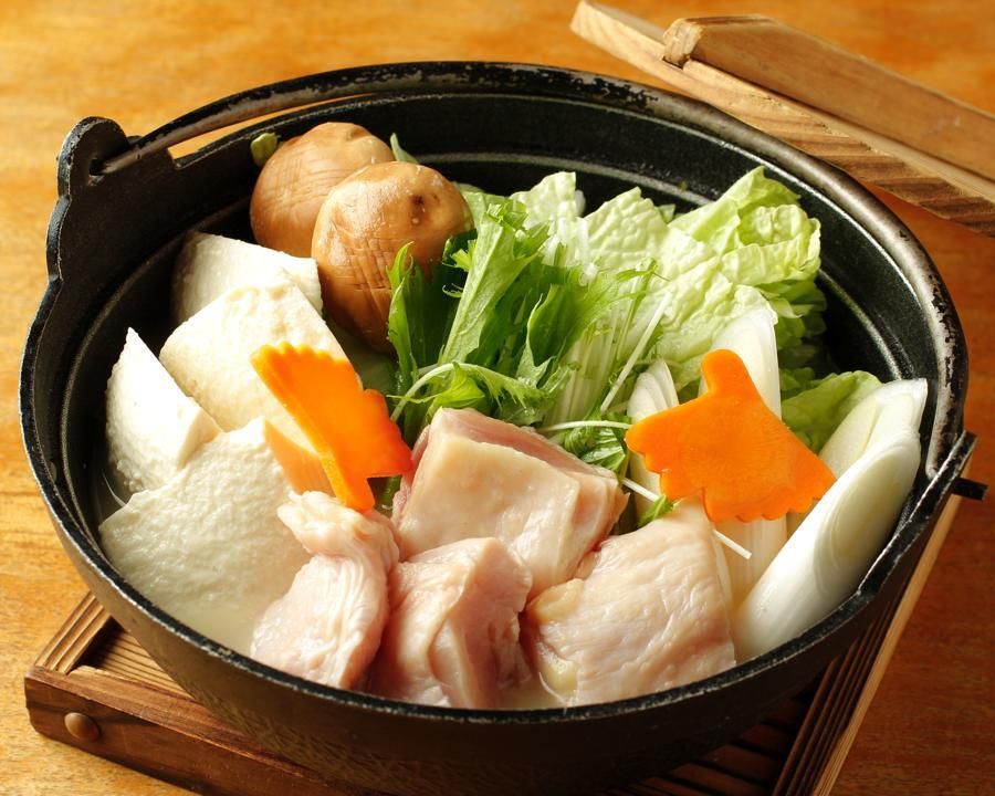 【12月】忘年会にオススメ！2時間飲み放題付き「鶏肉とつくねの和風鍋」コース