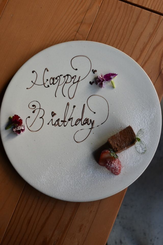 アニバーサリーコース(乾杯スパークリング・メッセージプレート付き)