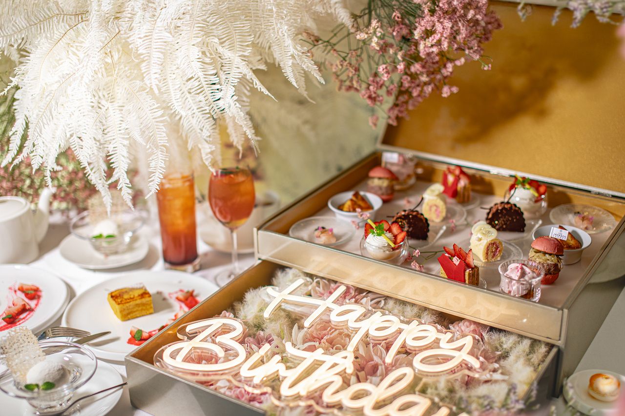 Sweet Winter Afternoon tea ＋メッセージプレート付き