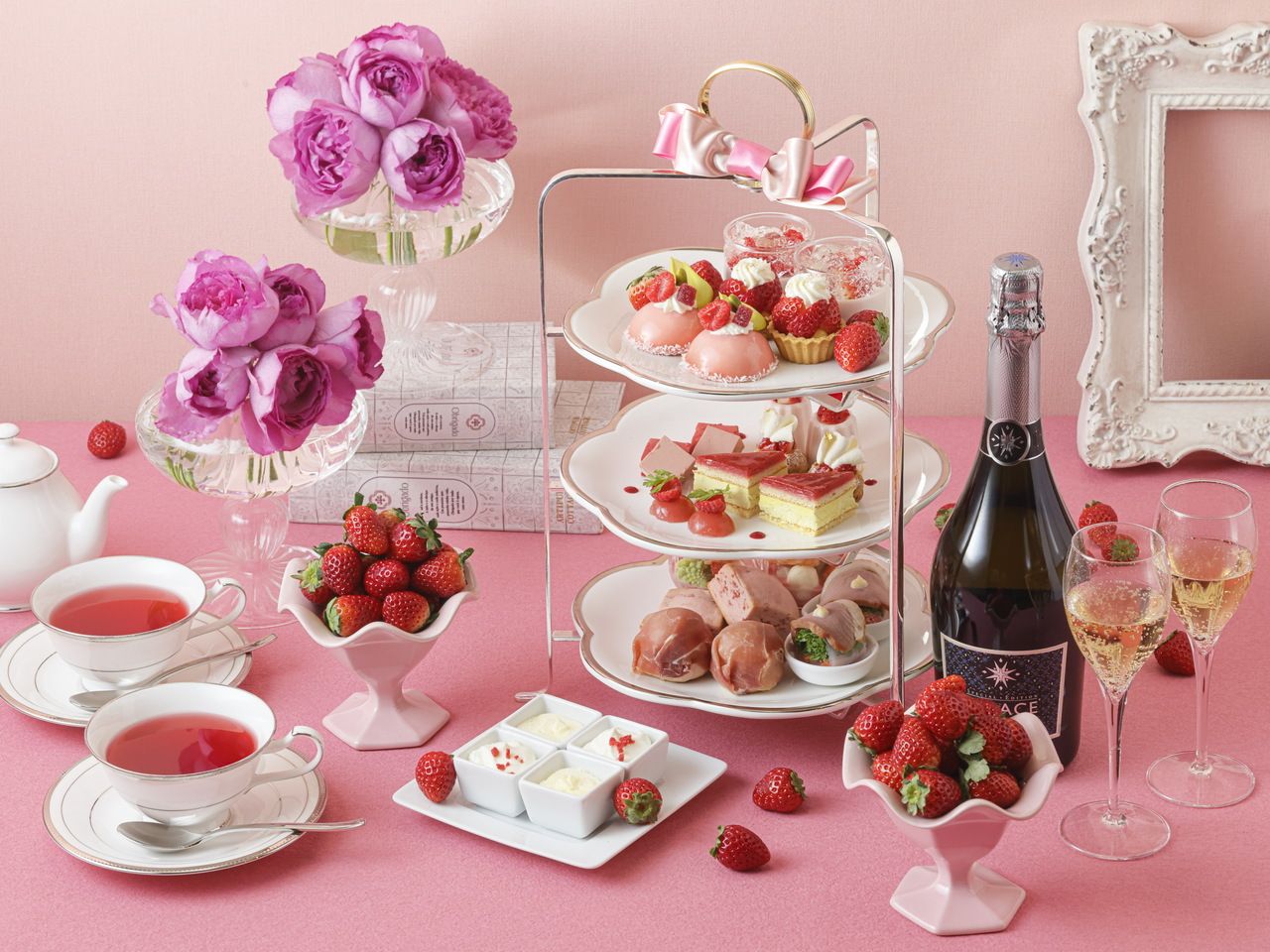 【アニバーサリープラン】『あまおうアフタヌーンティーセット』1-2月