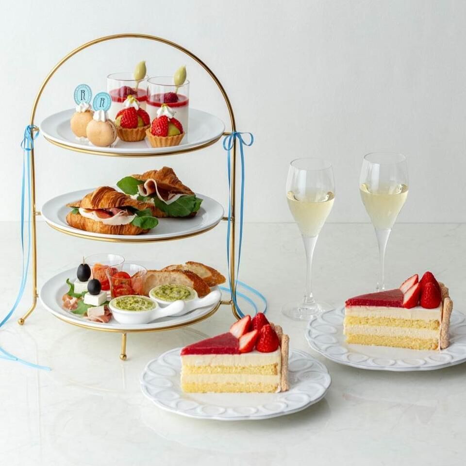 【RITUEL CAFE アフタヌーンティー】Afternoon tea"RITUEL CAFE"+カフェフリー+選べるカットケーキ