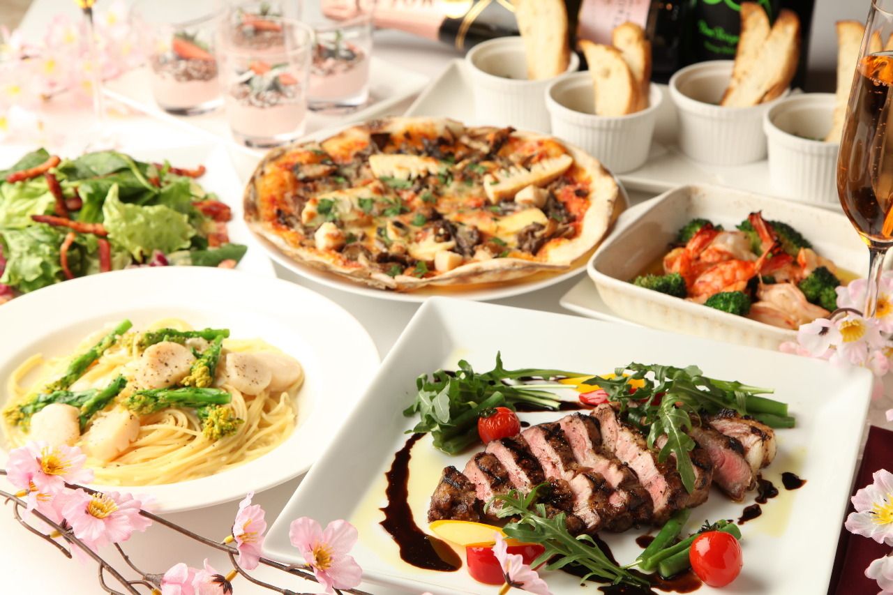 【Spring Party】LUXURYコース6品【3H飲放付】5,500円(税込)★完全個室/デート・接待★