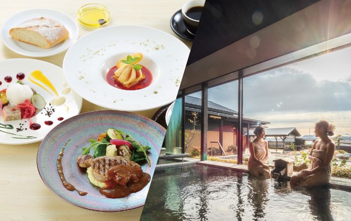 [Sales period extended due to popular demand!] Includes a Tama no Yu ticket! Enjoy lunch by the sea and a relaxing hot spring experience. —Enchante Retreat Plan—