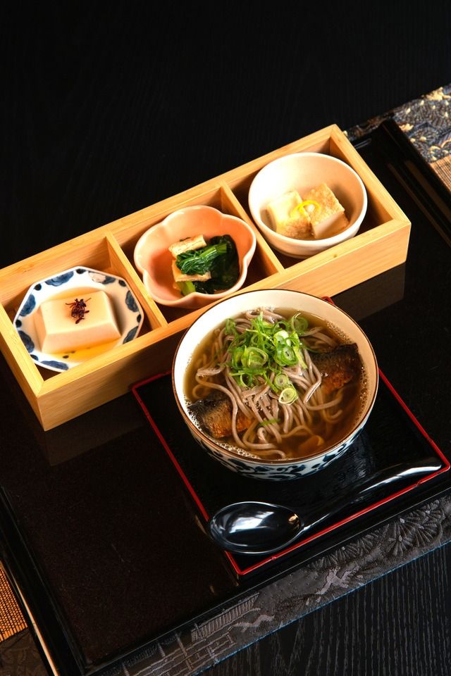 Soba set meal with a refined and comforting taste