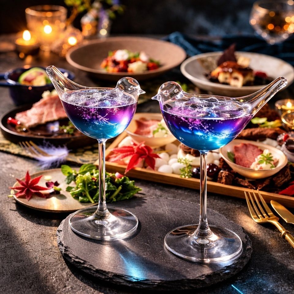 【美食ディナーA】バードグラスの乾杯オリジナルカクテル付｜ 春の味覚を楽しむ2人の美食ディナーコース