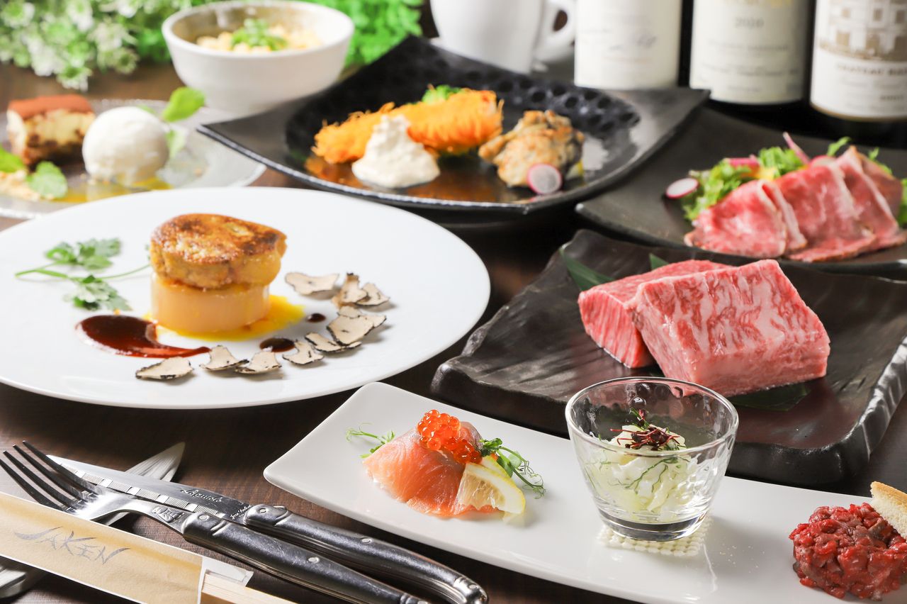 【春コースA】特撰黒毛和牛＆フォアグラ贅沢鉄板焼きコース【5月6日まで】