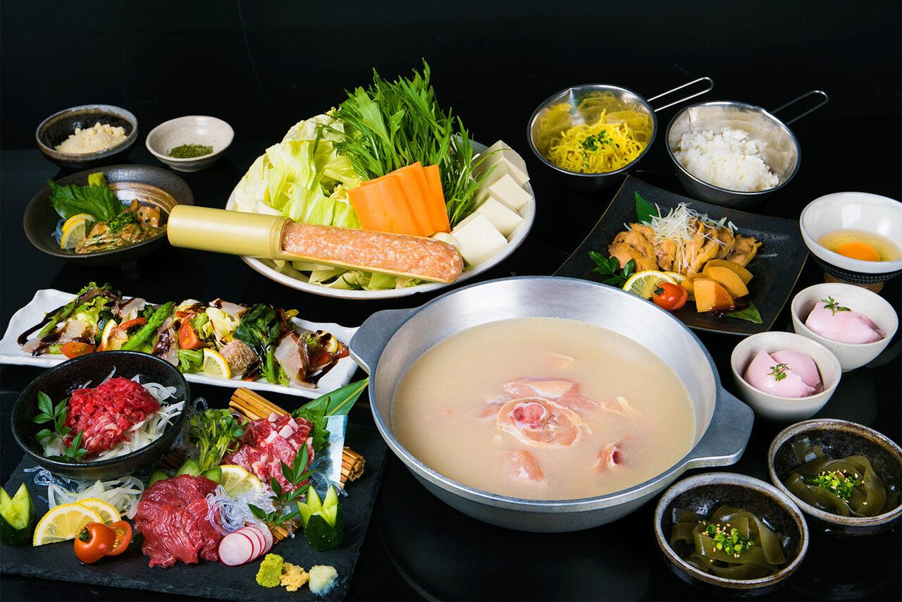 ★큐슈 음식 가득★【2시간 음료 무제한 포함】“야마토 코스”(전 8품)