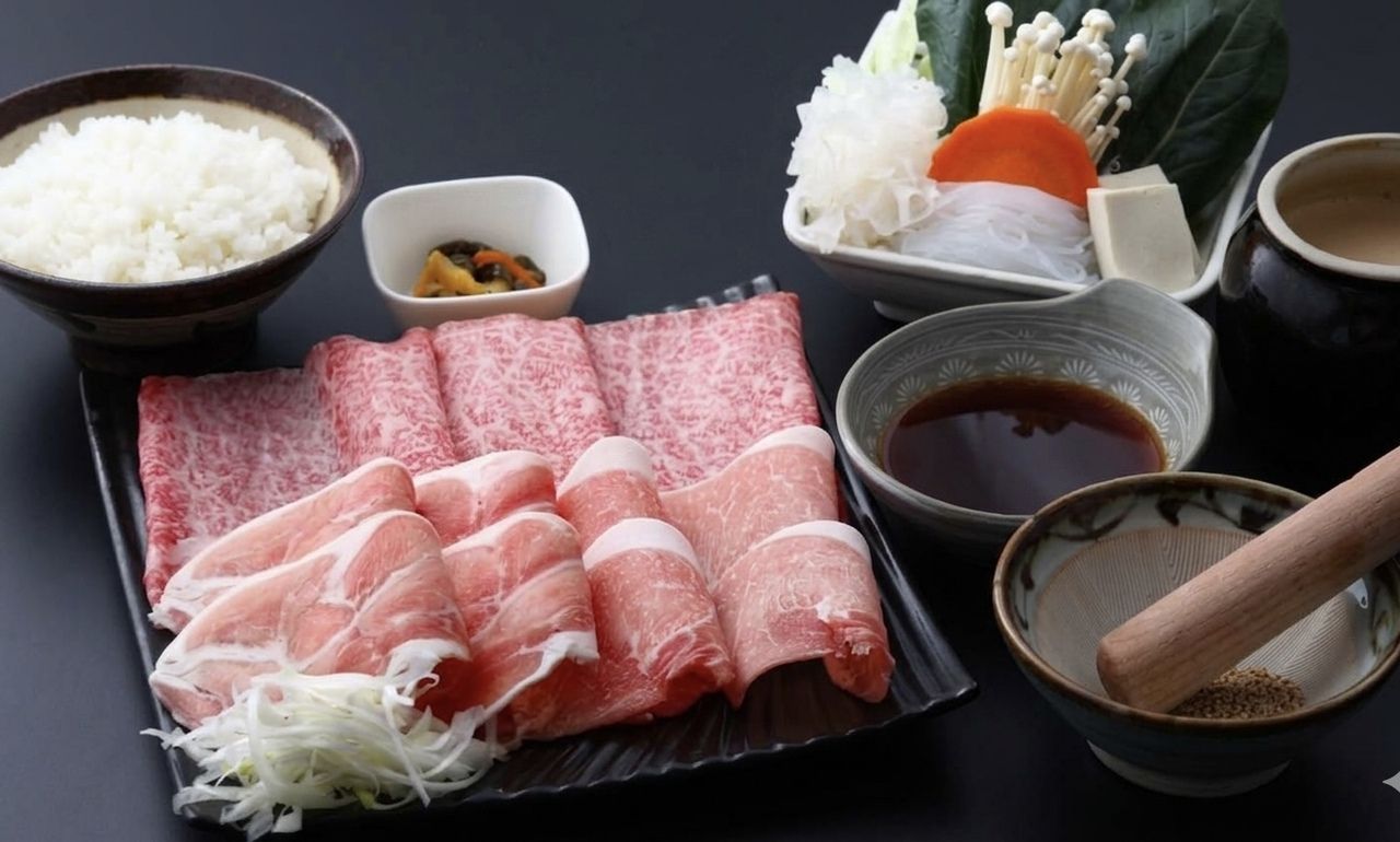 [Official Lowest Price] [12th Floor View] Window Seat Guaranteed! Manager's Recommendation! "Manpuku Course" A highly satisfying lunch course featuring Matsusaka beef thigh and your choice of two other meats! ¥4300 ⇒ ¥4000
