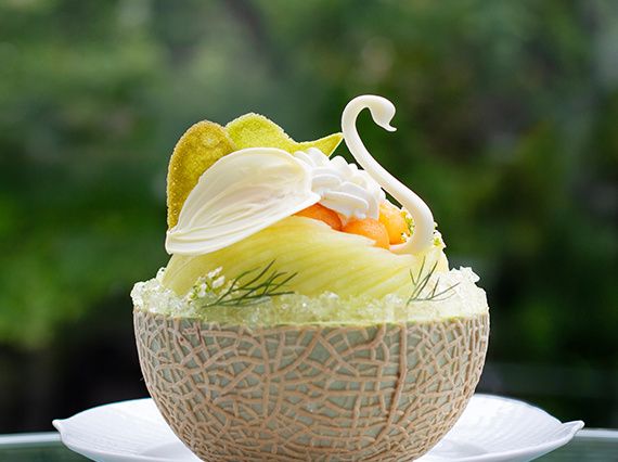 [Limited to 10 servings per day] Swan Melon Pudding Parfait 🦢 (with coffee or tea)