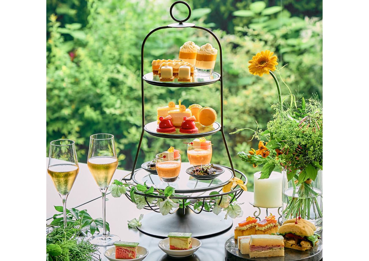 Pierre Hermé Paris Jardin de Fruits Afternoon Tea + Glass of Champagne