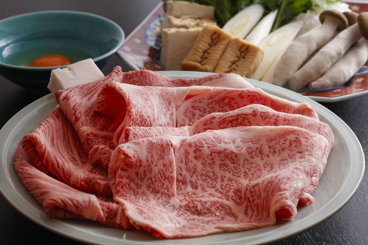 Kobe Beef & Omi Beef Sukiyaki (Comparison) Course - Premium Grade [Web Exclusive Price]