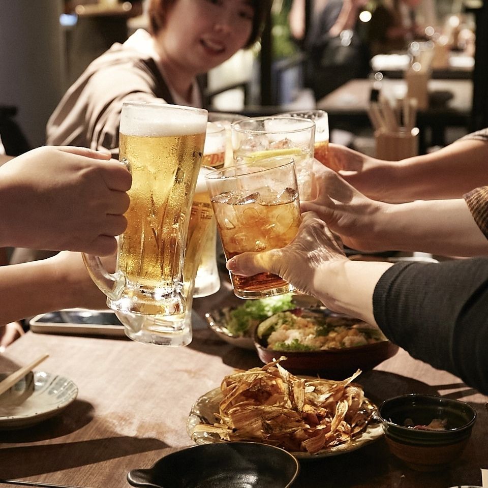 【夏季限定】テラスビアガーデンプラン　フライドポテト、名物唐揚げが食べ放題＋2時間飲み放題付
