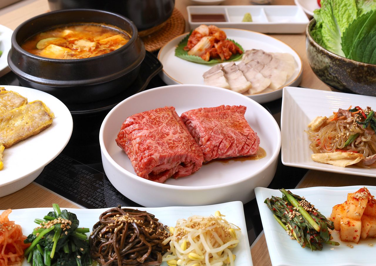 【开业庆典】精选处女牛肉及韩国料理套餐