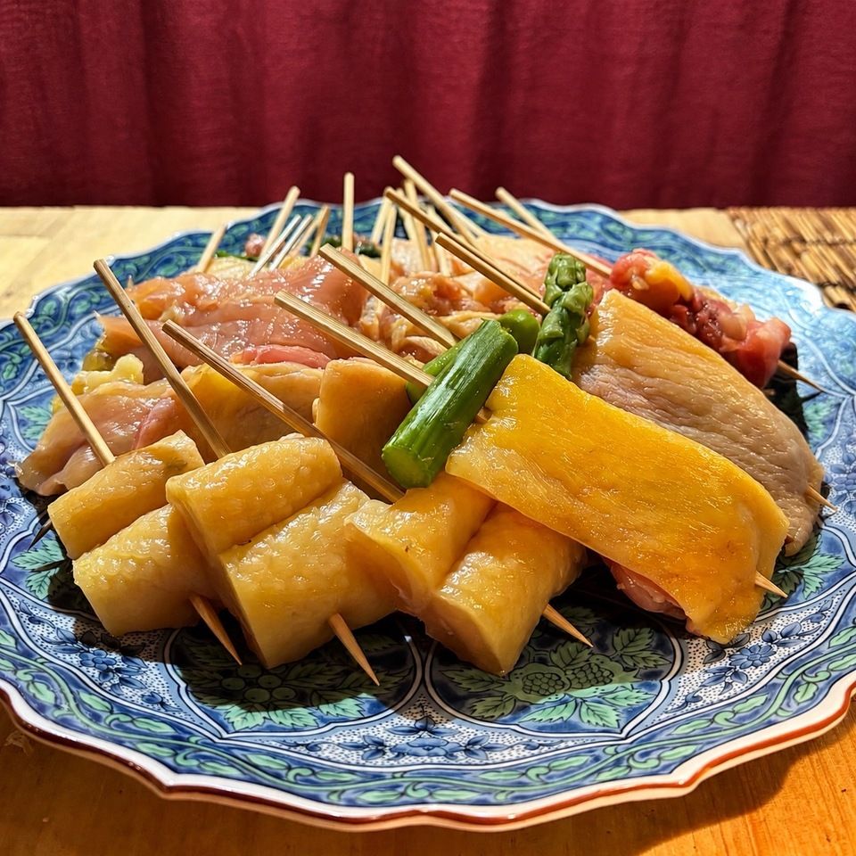 烧鸟任选套餐+日本酒或葡萄酒（3杯）组合