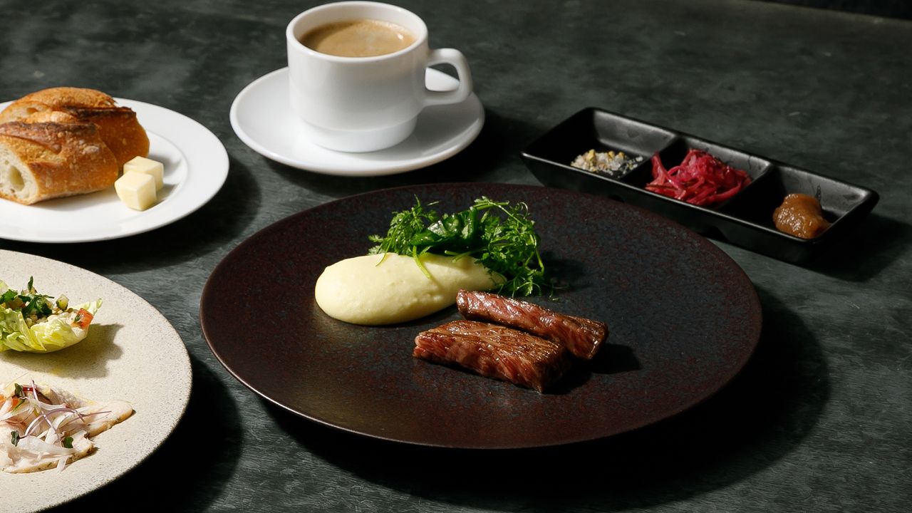 [Lunch] Aged Wagyu Teppanyaki Course SHUN / 3 dishes + aged Black Hair Wagyu upgrade