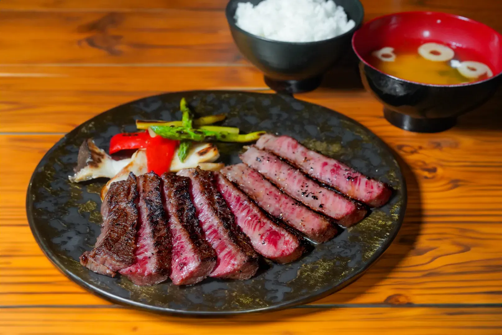 Wagyu Sandwich & Hamburger (Halal Vegan Gluten Free) Kabuki Shin Okubo Restaurant