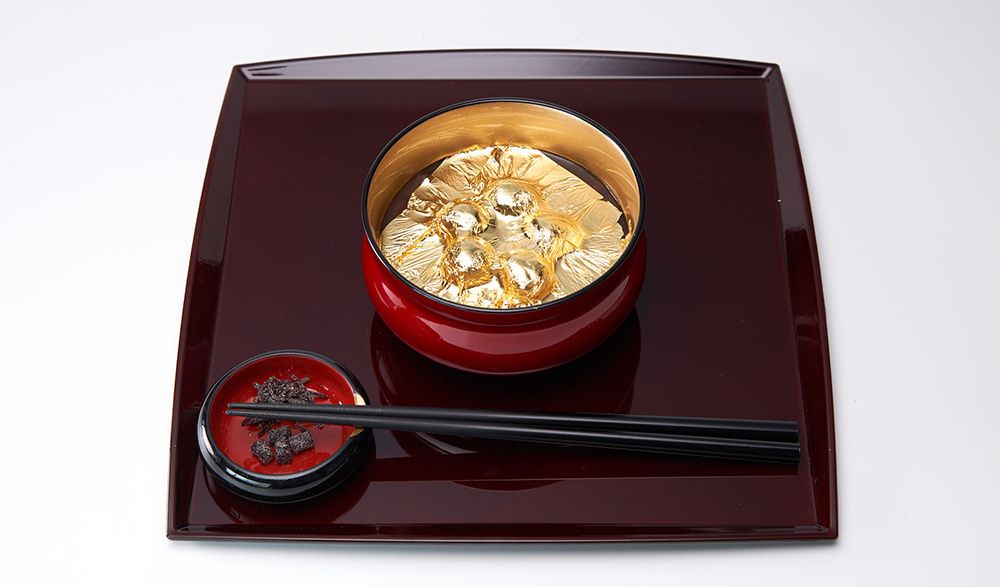 黄金特製ぜんざい（見学＆抹茶付き）