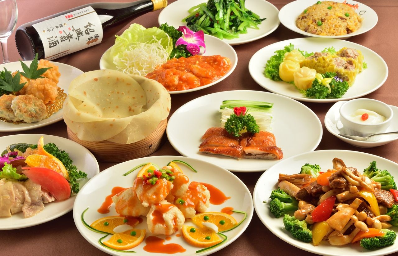 [Food only 5,000 yen] Enjoy authentic Chinese cuisine such as shark fin soup, Tianjin duck, shrimp chili, and sweet and sour pork with black vinegar <8 dishes in total>