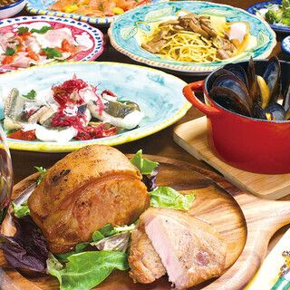 Casual plan with flavorful grilled chicken: 5000 yen