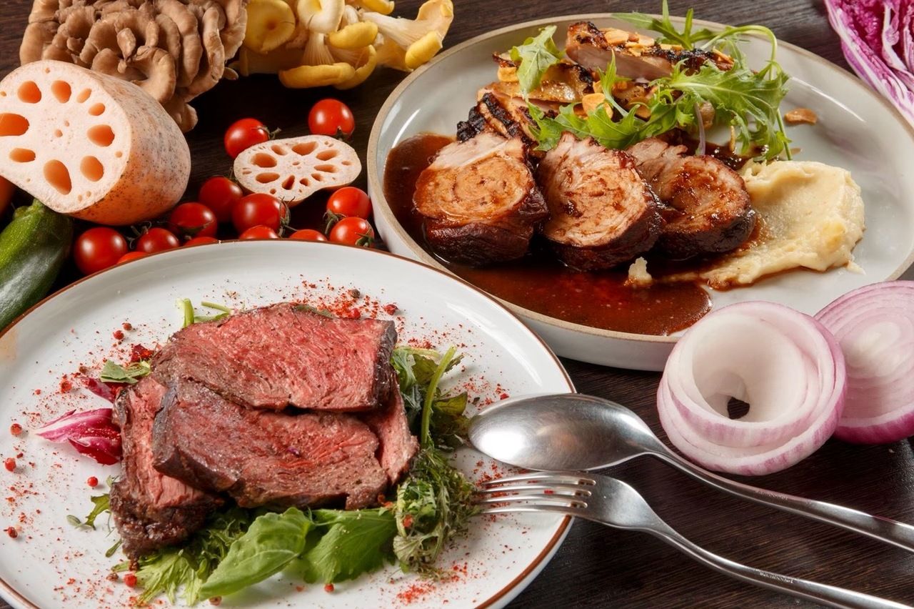 【グリルステーキ✖️飲み放題】メインは国産牛グリルステーキ！お肉がメインの029プラン◎肉を食べたい。そんな日に