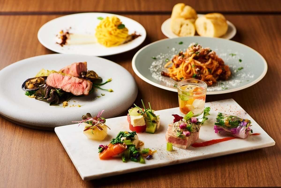 <10 items in total> Selectable main and colorful appetizer [Short course]