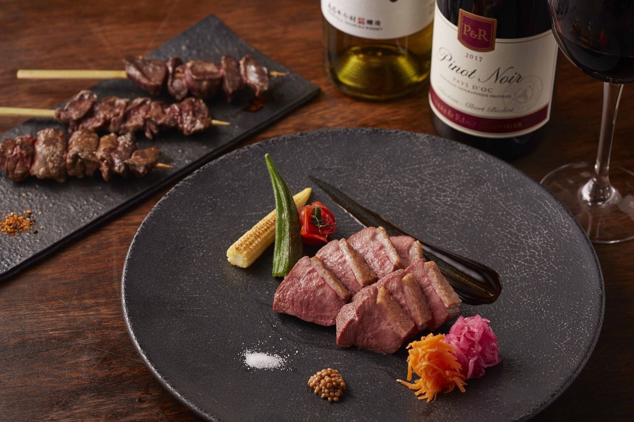 鴨炭火焼コース