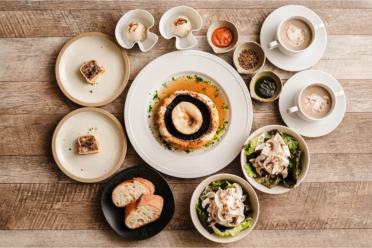 Giga Mushroom Lunch Course