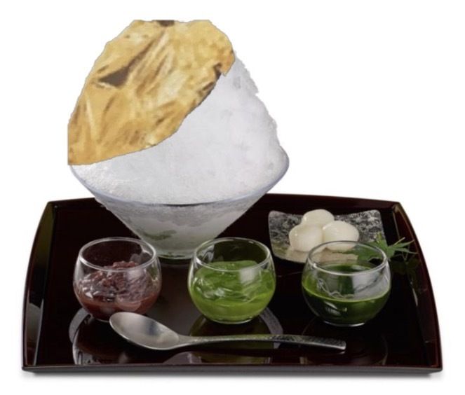  Decorate your shaved ice with delicate gold leaf (With Building Tour & PremiumMatcha)