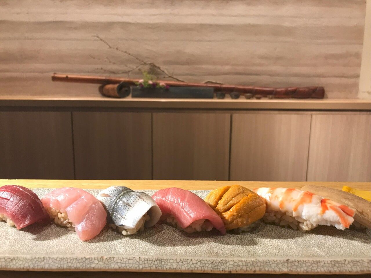 Sushi and small plates — 18 items total: Bamboo Course