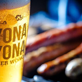 ★サク飲み！★＜ライトプラン＞よなよなエール×クラフトソーセージ／1.5H飲み放題／お料理4品