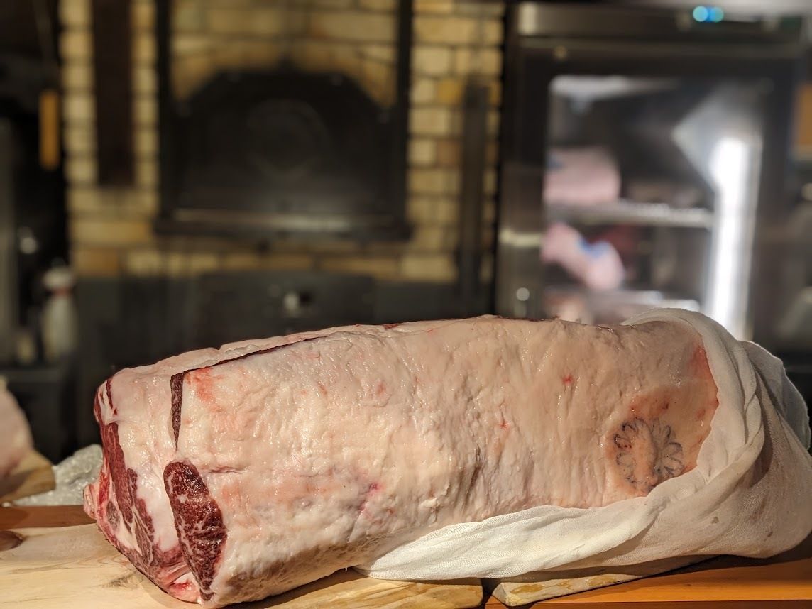 Specially selected Kobe beef T-born steak