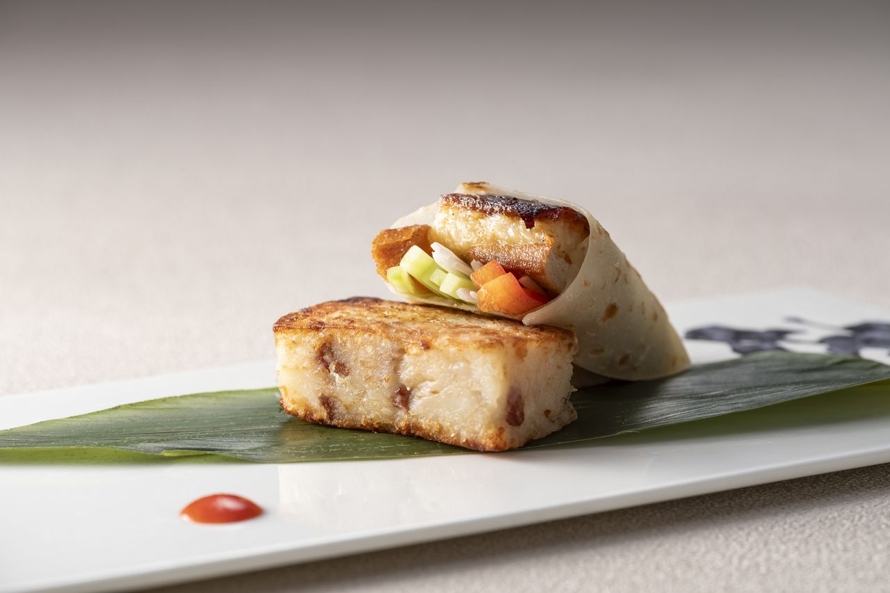 [Lunch Course Yan] ALL 6 dishes including Shark's fin with rice in earthenware pot and Tokachi herb beef in oyster sauce +1drink