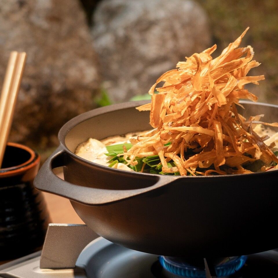 Goldfish course (Kingyo's recommended course that includes Hakata specialties in addition to motsunabe and sashimi)