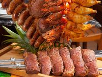[Lunch Churrasco/male] 10 types Churrasco, about 30 Brazilian dishes, with drink bar